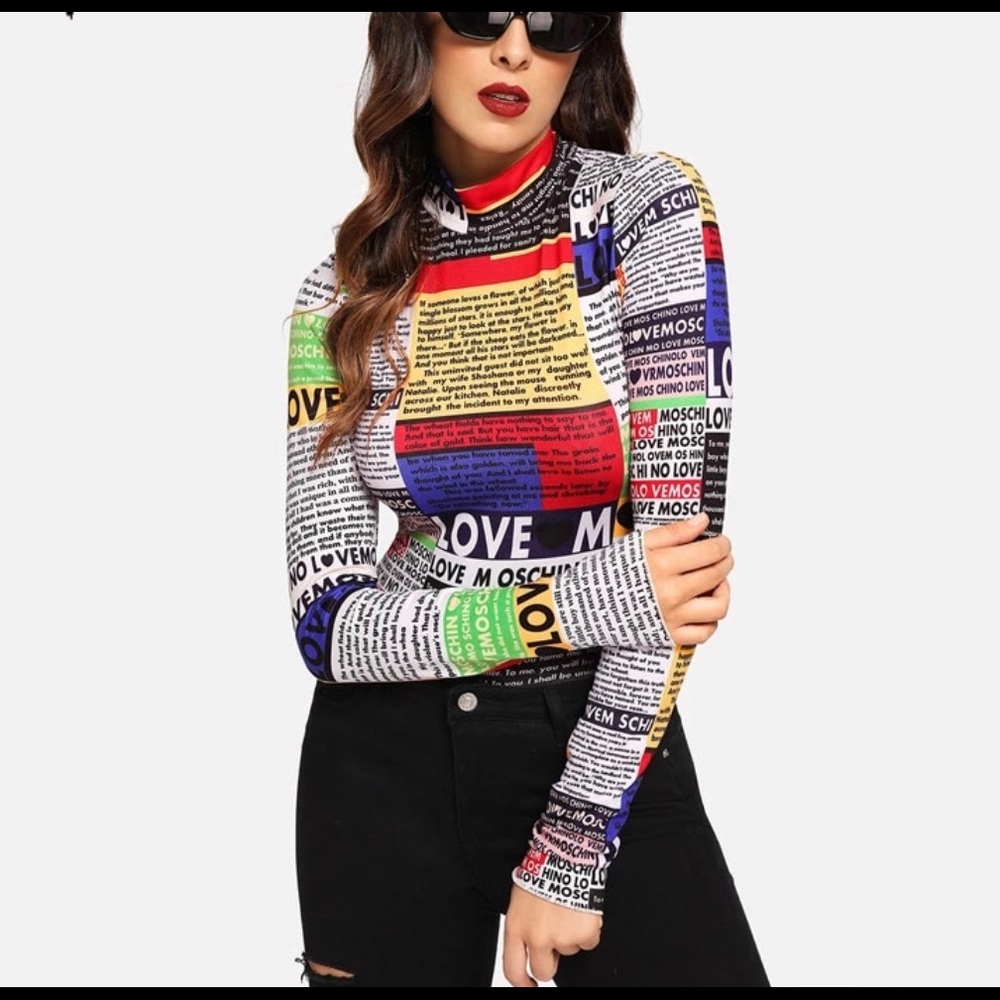 Stylish fashion print top